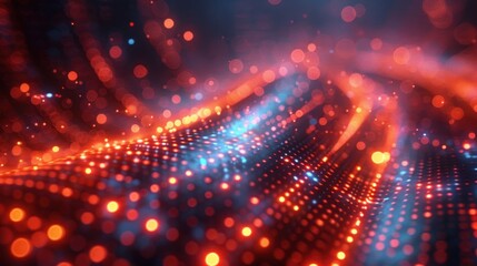 Fototapeta premium Super detailed reverse zigzag light with a business tactical focus on white background