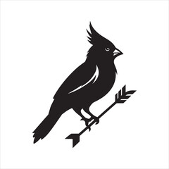 cardinal silhouette vector