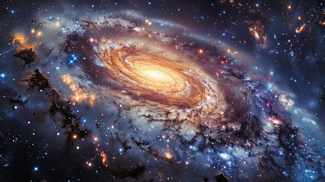 A collage featuring space, science, and education elements could be a captivating and educational piece.