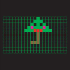 Obraz premium Umbrellas in a checkered notebook icon