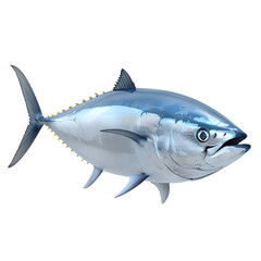 Naklejka premium [Transparent Background PNG]Bluefin Tuna Isolated on White Background