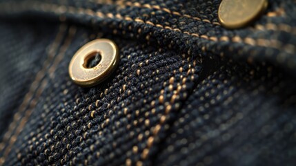 Close up of textile fastener