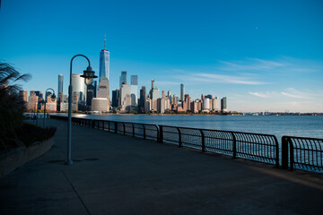 New York City skyline, cityscape of Manhattan in USA.