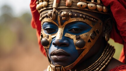 A traditional mask from Cameroon, Africa.