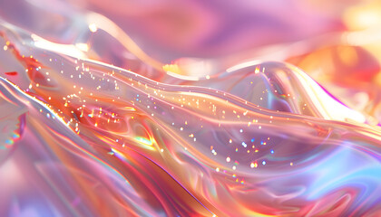 Abstract Iridescent Wave Patterns