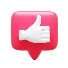 Like Notification 3d Icon