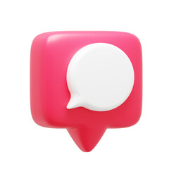 Comment Notification 3d Icon Right
