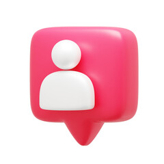 Followers 3d Icon Left