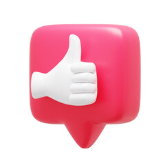 Like Notification 3d Icon right