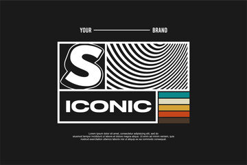 streetwear urban fashion template for printing	
