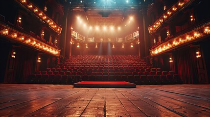 The abstract vector design of the backdrop added a vibrant touch to the stage, enhancing the lighting and spotlight effects, and elevating the overall scene of the theater show, concert, and entertain