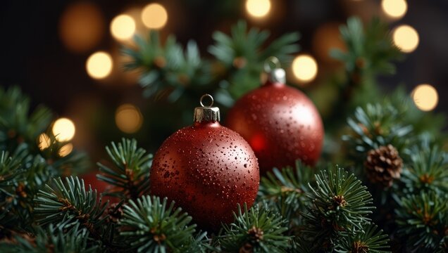 Christmas holiday concept with pinecorn decorations.