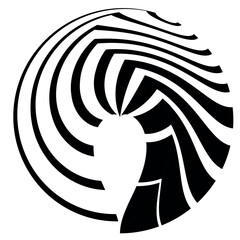 Основные RGB op art creative geometric pattern, vector modern design symbol, sign, logo, emblem, icon