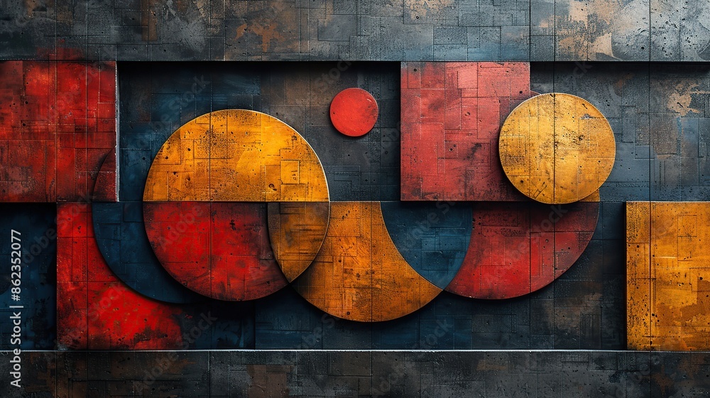 Poster unique 3d geometric abstract backgrounds that add modern visual appeal to projects