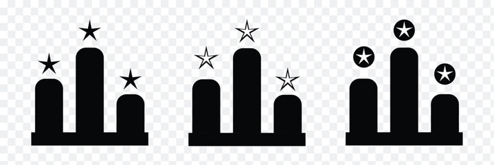 Winner podium icon. Vector illustration.