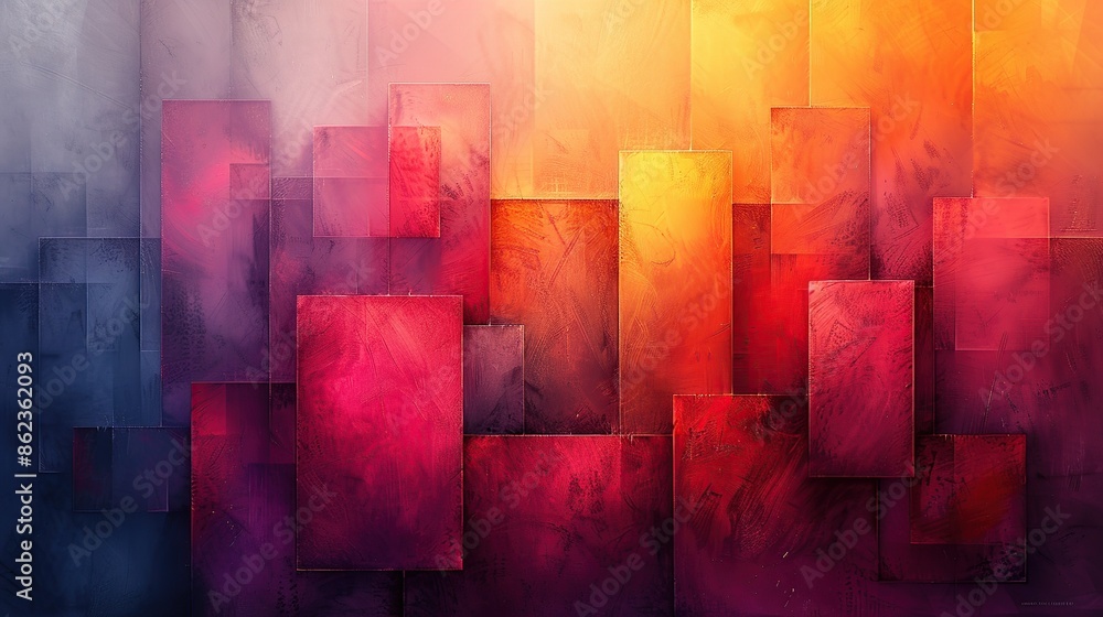 Poster impressive 3d geometric abstract backgrounds with artistic and unique compositions