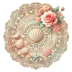 Doily Lace Rose flower