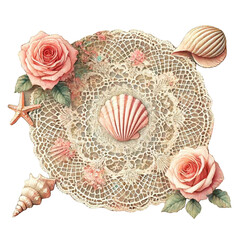 Doily Lace Rose flower