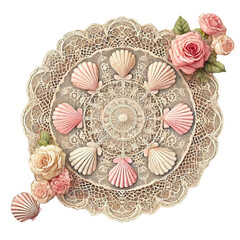 Doily Lace Rose flower
