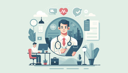 Concept vector illustration of business situation.