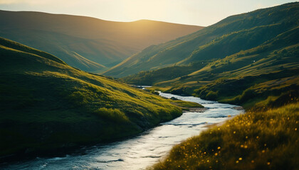 Beautiful Landscape and River