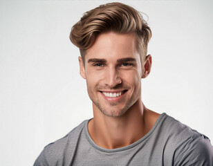 Fototapeta premium Studio Portrait of Young Handsome Man