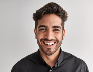 Studio Portrait of Young Handsome Man