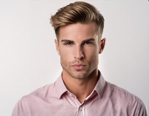 Fototapeta premium Studio Portrait of Young Handsome Man