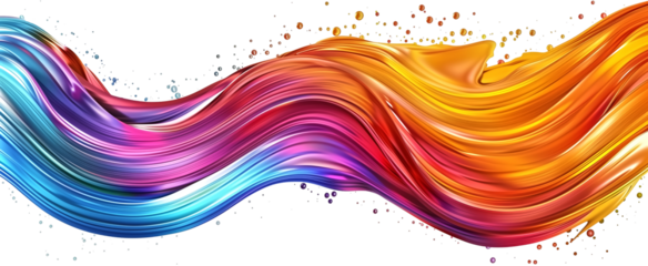 Color brush paint ribbon stroke swirl abstract splash background