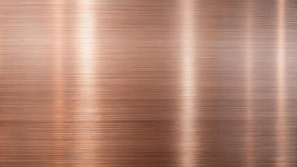 Aluminum texture background with rose gold metal surface and reflection