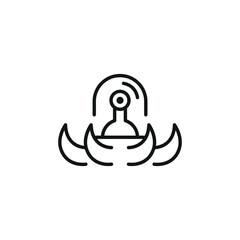 Alien Pod icon. Simple Alien Pod icon for social media, app, and web design. Vector illustration.