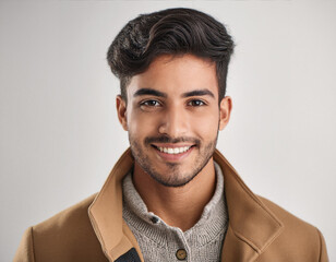 Obraz premium Studio Portrait of Young Handsome Man