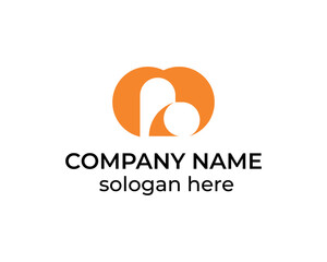 Love arrow logo design, M arrow logo design template