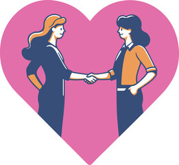 Friendship Day vector art illustration