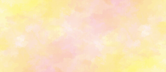 abstract watercolor background .watercolor background with pink and yellow color. Fantasy light red, pink shades watercolor background. subtle watercolor pink yellow gradient illustration.	