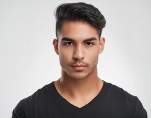 Obraz premium Studio Portrait of Young Handsome Man