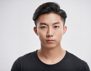 Studio Portrait of Young Handsome Man