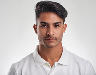 Studio Portrait of Young Handsome Man