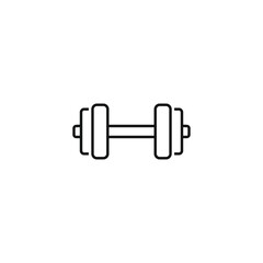 Barbell icon vector. EPS 10 editable vector