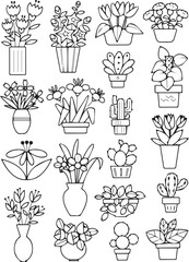 Hand drawn floral illustration