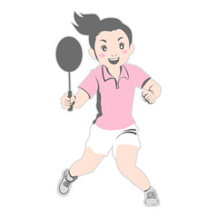 tennis player cartoon