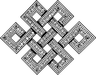 Flat design lattice pattern design