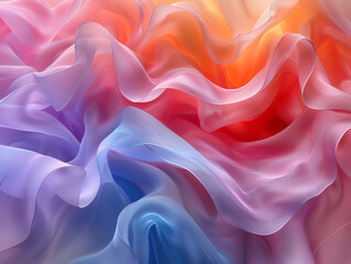 Obraz premium digital artwork featuring a dynamic, flowing, and colorful abstract pattern.