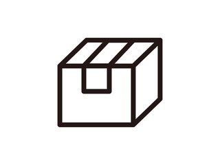 ダンボール箱のアイコンイラスト