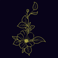 Hand-drawn floral illustration