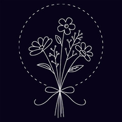 Hand-drawn floral illustration