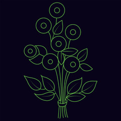 Hand-drawn floral illustration