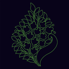 Hand-drawn floral illustration