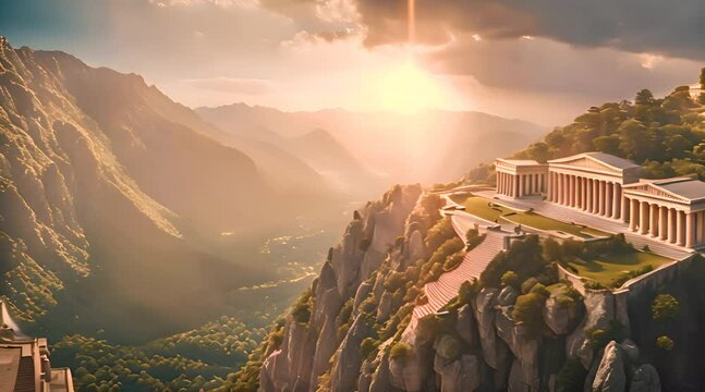 Artistic Representation of Olympus in Greek Mythology