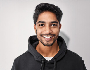 Studio Portrait of Young Handsome Man